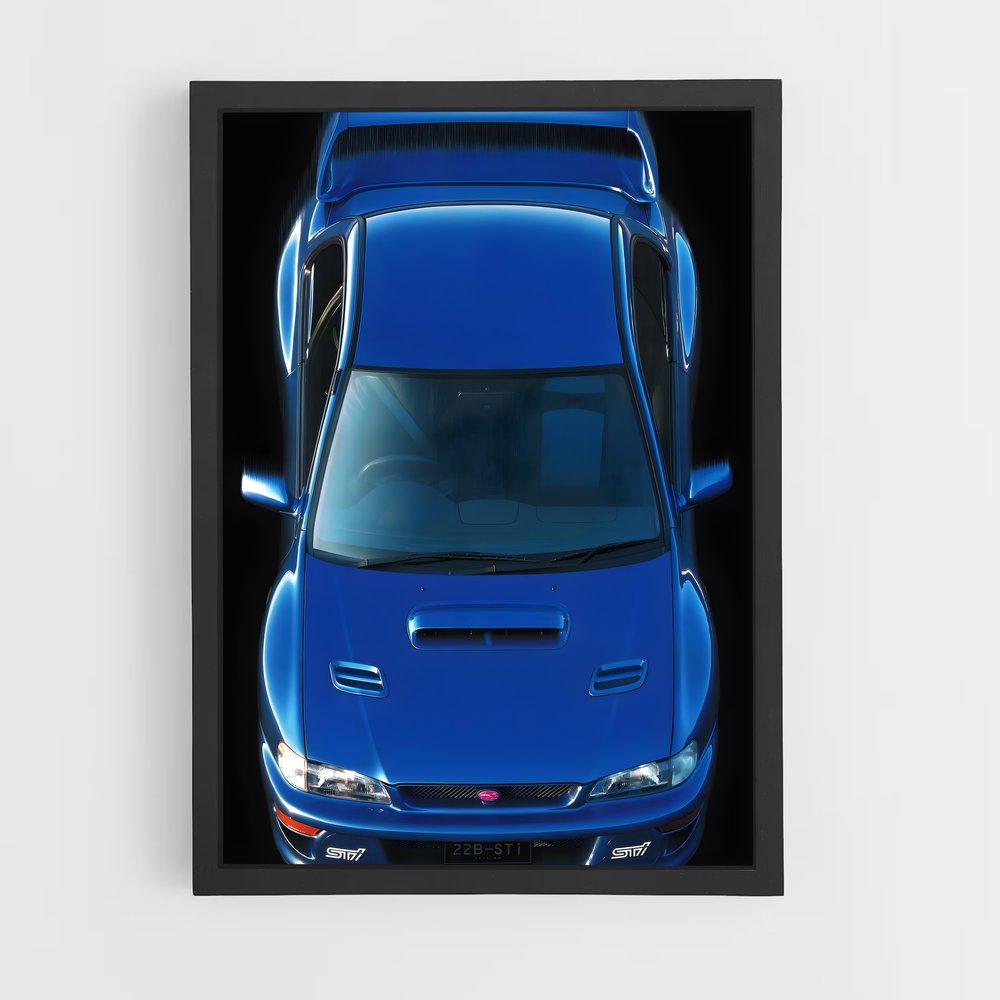 Poster Impreza b sti éclatant – affiche Subaru (vue 2)